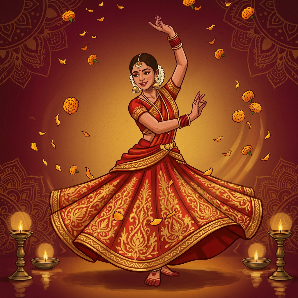 Latest Instagram post from Duniya Dance Company — young dancer in pink lehenga